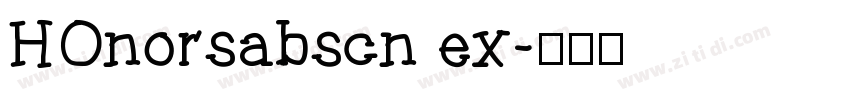 HOnorsabscn ex字体转换